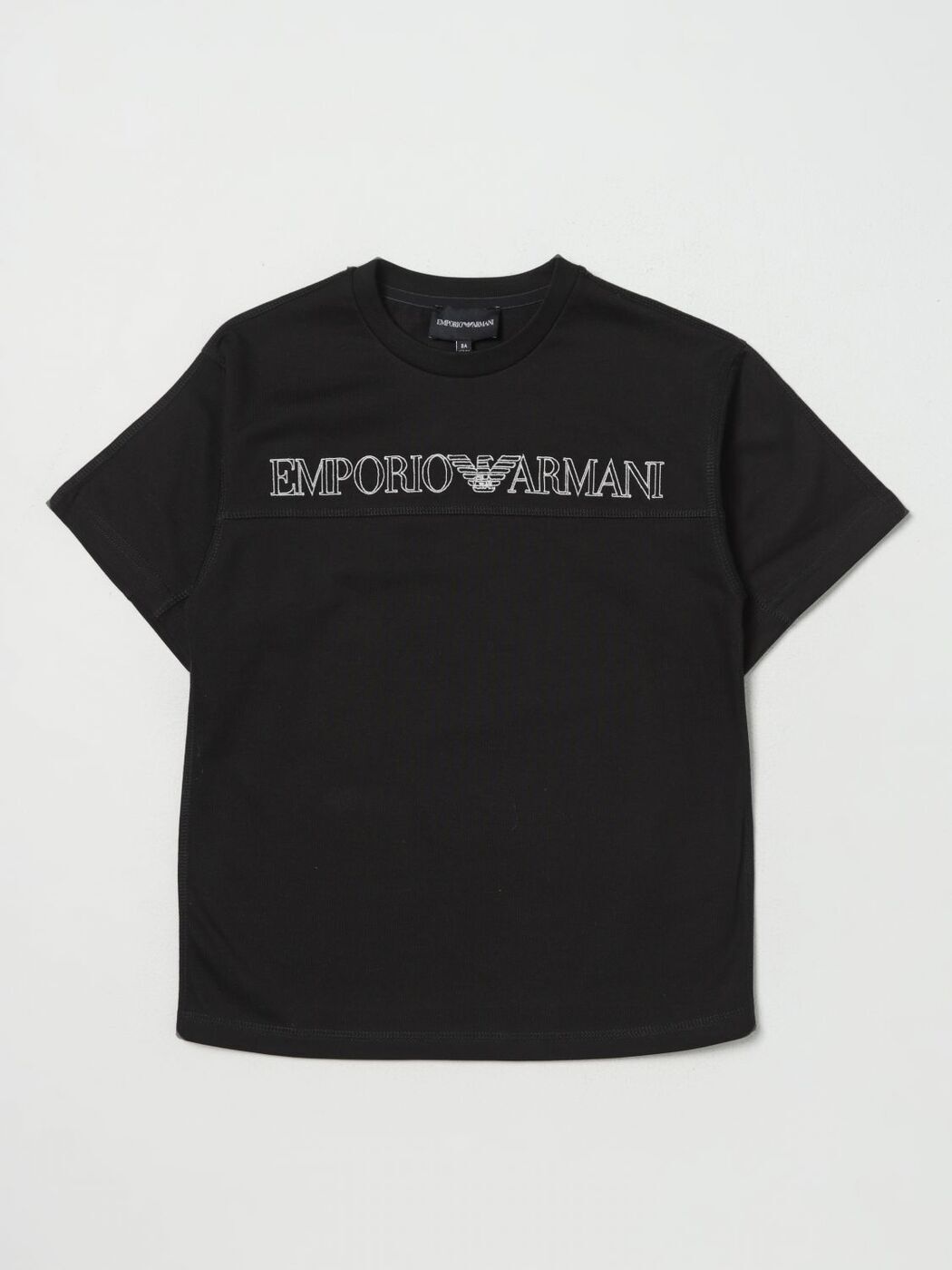 EMPORIO ARMANI KIDS エンポリオ・アルマーニキッズ ブラック Black Tシャツ ボーイズ 秋冬2023 6R4TJQ4J6FZ 【関税・送料無料】【ラッピング無料】 gi