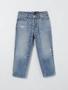 ディースクエアード DSQUARED2 レギュラーフィットジーンズ デニム ガールズ ブルー Regular fit jeans DQ0501D0A6P Blue 関税 送料無料 ラッピング無料 2025SS gi