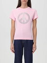 【1000円OFFクーポン配布中!!】 モスキーノ ジーンズ MOSCHINO JEANS ポロシャツ Tシャツ レディース ピンク T-shirts and polo shirts 07113262 Pink 関税 送料無料 ラッピング無料 2024SS gi