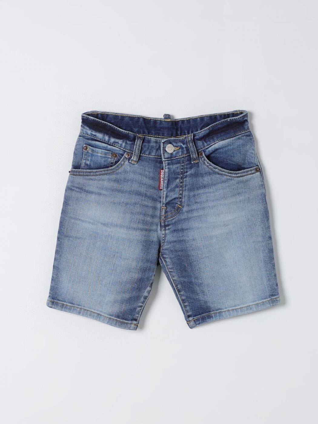 DSQUARED2 JUNIOR ディースクエアードジュニア ブルー Denim ショーツ ボーイズ 春夏2024 DQ1477D0A6M 【関税・送料無料】【ラッピング無料】 gi