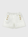 【15,000円以上1,000円OFF!!】 BALMAIN バルマン ホワイト White ショーツ ガールズ 春夏2024 BU6A59Z0001 【関税・送料無料】【ラッピング無料】 gi