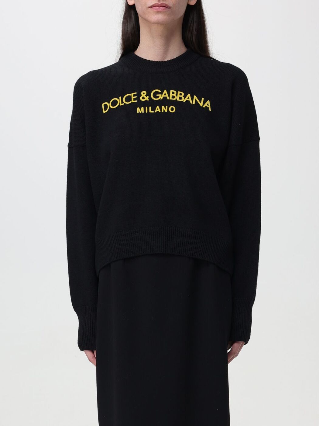 【土日限定クーポン配布中！】 DOLCE&GABBANA ドルチェ&ガッバーナ ブラック Black トレーナー レディース 春夏2024 FXW03TJAWX1 【関税・送料無料】【ラッピング無料】 gi