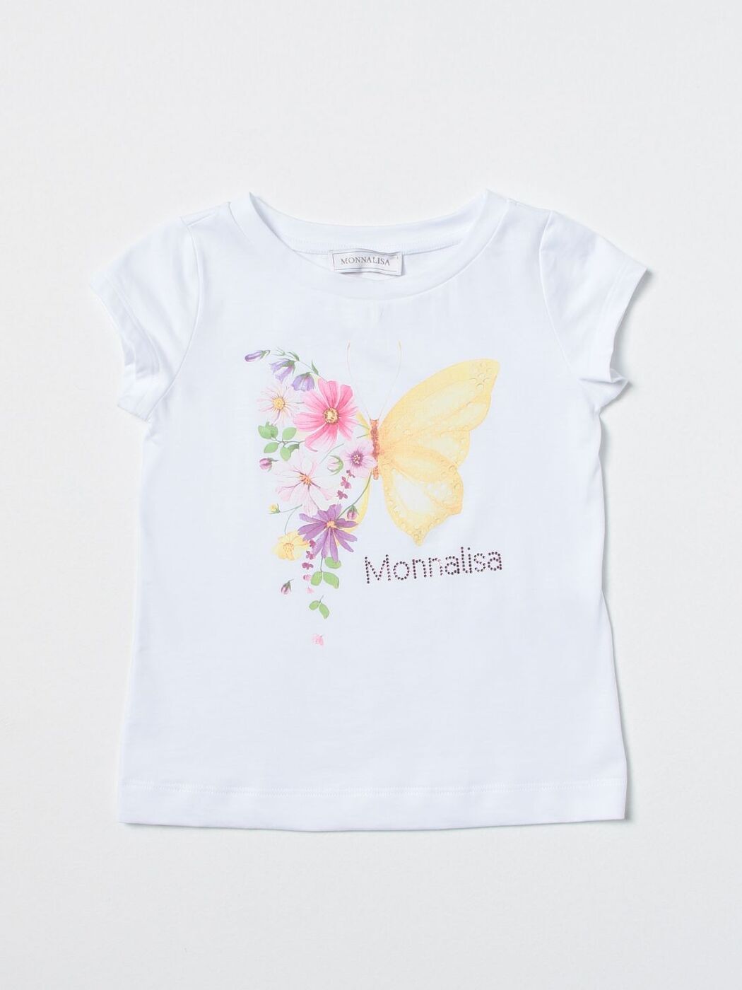 ʥꥶ MONNALISA 󥰥꡼T T 륺 ۥ磻 Long sleeve t-shirts 11A6151206 White  ̵ åԥ̵ 2023SS gi