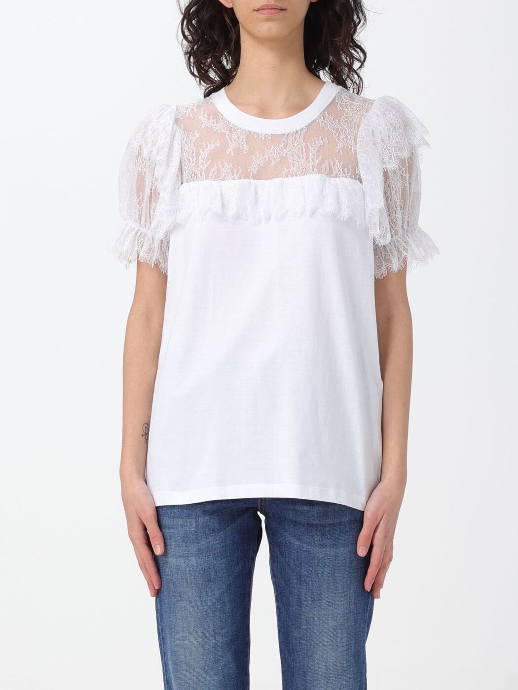 ĥ󥻥å TWINSET ݥ T ǥ ۥ磻 T-shirts and polo shirts 241TP221...
