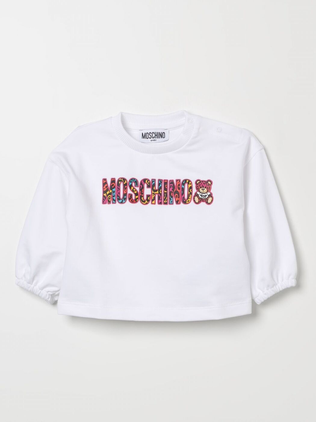 【楽天スーパーSALE!!15000円以上1000円OFFクーポン対象】 MOSCHINO モスキーノ ホワイト White ベビーウェア ベビーユニセックス 春夏2024 MDF02ILDA00 【関税・送料無料】【ラッピング無料】 gi