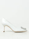 【15,000円以上1,000円OFF!!】 MANOLO BLAHNIK マノロ ブラニク ホワイト White パンプス レディース 春夏2024 1211712 【関税・送料無料】【ラッピング無料】 gi