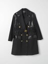 【15,000円以上ご購入で1,000円OFF！】 BALMAIN バルマン ブラック Black ジャケット ガールズ 春夏2024 BU2B27G0124 【関税・送料無料】【ラッピング無料】 gi