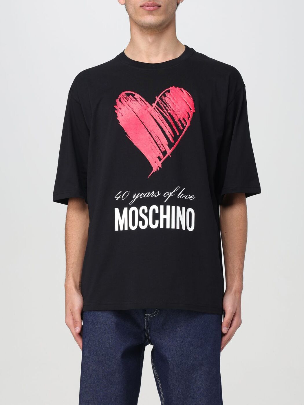 MOSCHINO モスキーノ ブラック Black Tシャツ メンズ 春夏2024 07752241 【関税・送料無料】【ラッピング無料】 gi