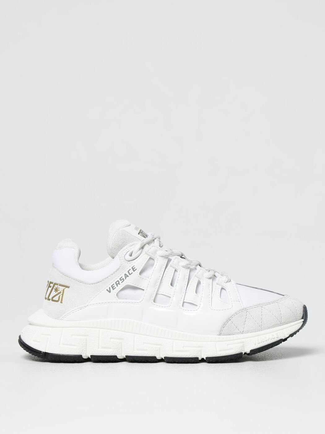 륵 VERSACE եåȥˡ ˡ ܡ ۥ磻 Flat sneakers 10074821A04980 White  ̵ åԥ̵ 2024AW gi