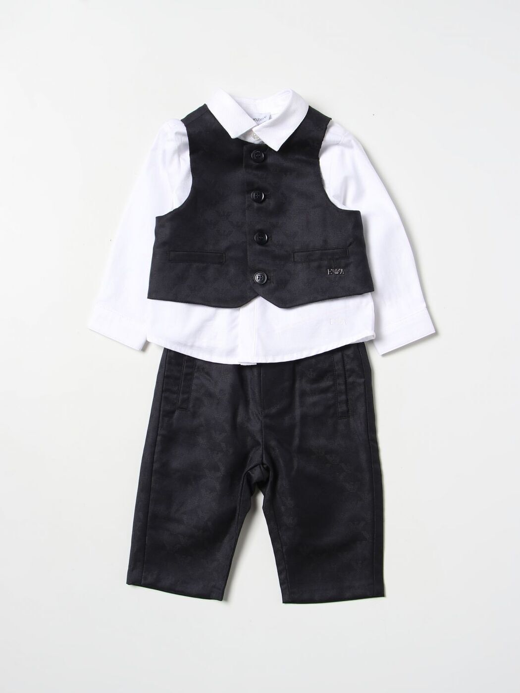 【土日限定クーポン配布中！】 EMPORIO ARMANI KIDS エンポリオ・アルマーニキッズ ブルー Blue ベビーウェア ベビーユニセックス 春夏2023 3RH8014N7GZ 【関税・送料無料】【ラッピング無料】 gi