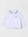 アルマーニベビー　ベビー服 【10周年記念クーポン！P4倍！】 EMPORIO ARMANI KIDS エンポリオ・アルマーニキッズ ホワイト White ベビーウェア ベビーユニセックス 春夏2024 8NHFB51JPTZ 【関税・送料無料】【ラッピング無料】 gi