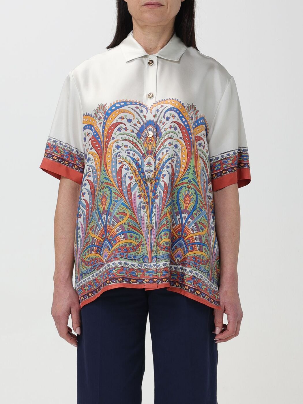 ݥ4!! ȥ ETRO  ǥ ۥ磻 Shirts WRIA0009AK024 White  ̵...