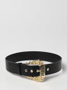 ヴェルサーチ ベルト（レディース） VERSACE JEANS COUTURE ヴェルサーチェ・ジーンズ・クチュール ブラック Black ベルト レディース 春夏2023 74VA6F02ZP228 【関税・送料無料】【ラッピング無料】 gi