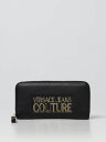 ヴェルサーチェ 財布（レディース） 【15,000円以上ご購入で1,000円OFF！】 VERSACE JEANS COUTURE ヴェルサーチェ・ジーンズ・クチュール ブラック Black 財布 レディース 秋冬2022 73VA5PL1ZS412 【関税・送料無料】【ラッピング無料】 gi