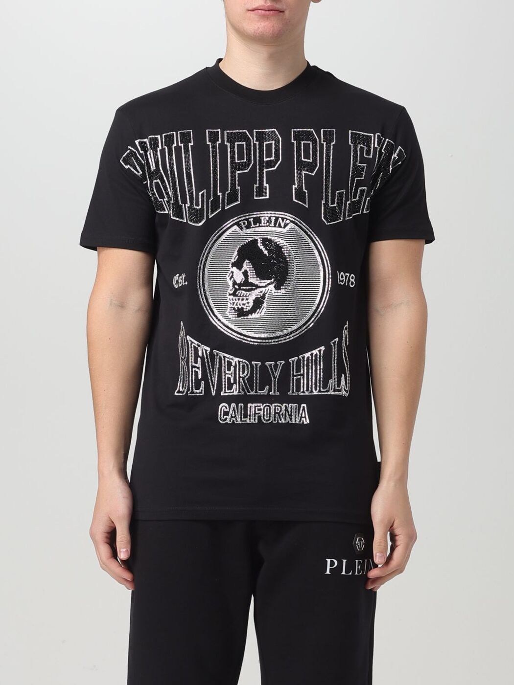 PHILIPP PLEIN フィリップ プレイン ブラック Black Tシャツ メンズ 春夏2024 SADCMTK6831PJY002N 【関税・送料無料】【ラッピング無料】 gi