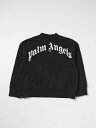 【三連休限定1000円OFF】 パーム・エンジェルス PALM ANGELS クルーネックジャンパー ニットウェア ボーイズ ブラック Crew neck jumpers PBBA001C99FLE004 Black 関税 送料無料 ラッピング無料 2023SS gi
