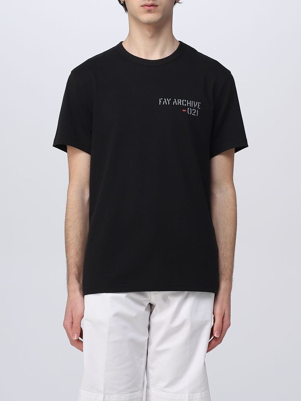 FAY フェイ ブラック Black Tシャツ メンズ 春夏2023 MPMB346105LTGG  gi