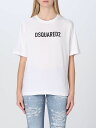 【本日5の付く日ポイント4倍!!】 DSQUARED2 ディースクエアード ホワイト White T ...