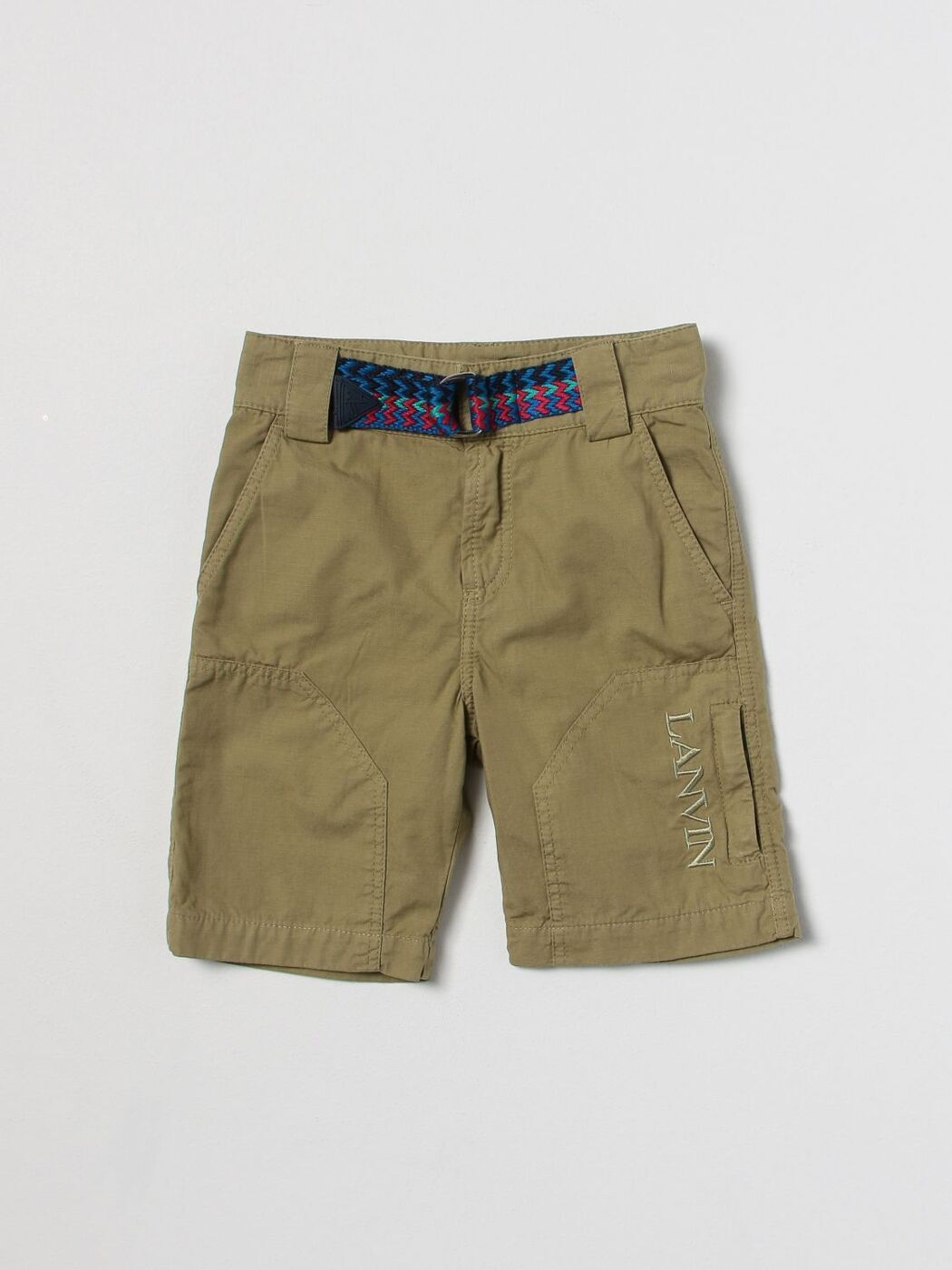 ランバン LANVIN ショートパンツ パンツ ショーツ ボーイズ グリーン Shorts N24051 Green 関税 送料無料 ラッピング無料 2023SS gi