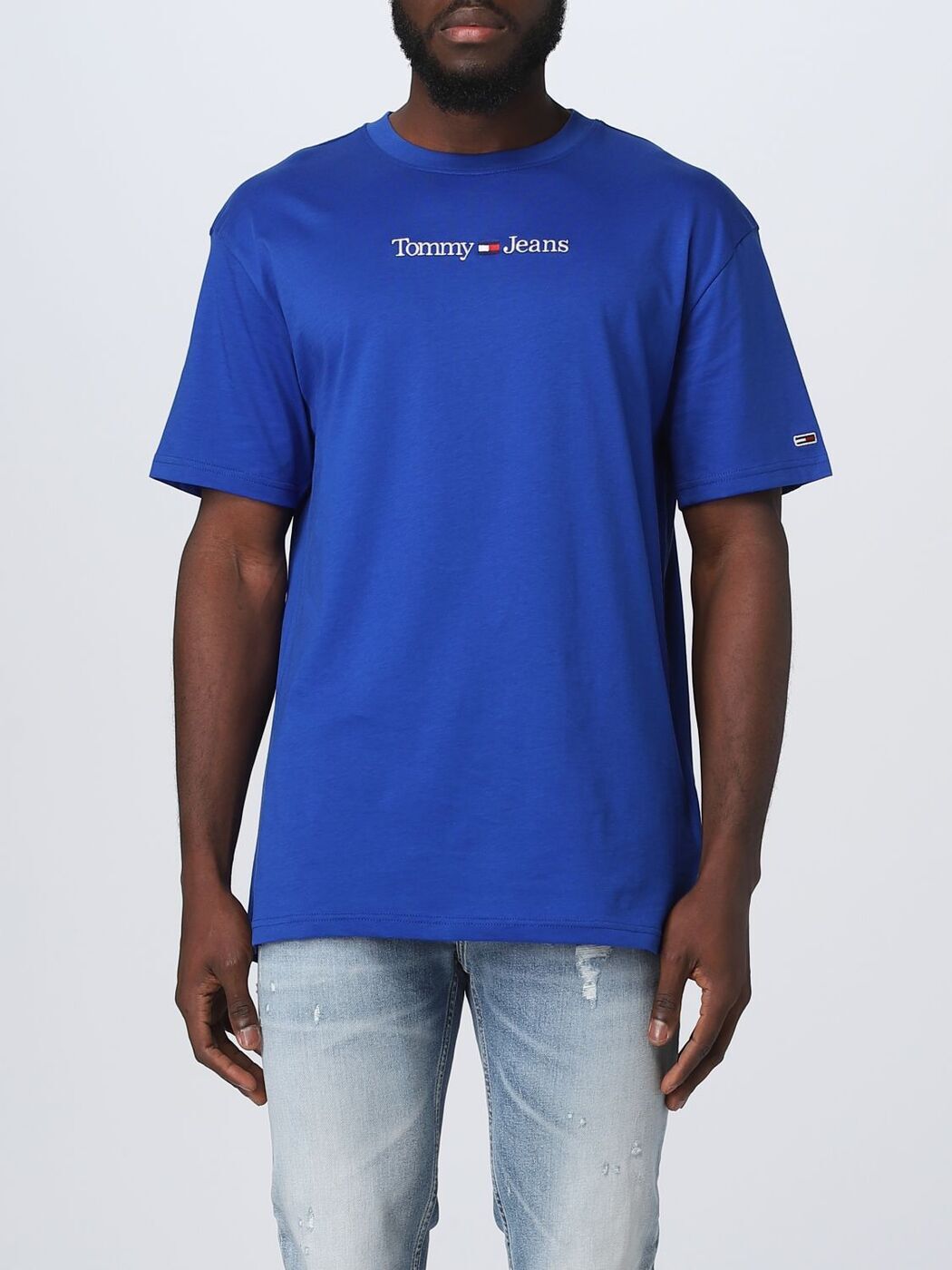 TOMMY JEANS トミー ジーンズ ブルー Blue Tシャツ メンズ 春夏2023 DM0DM14984 【関税・送料無料】【ラッピング無料】 gi