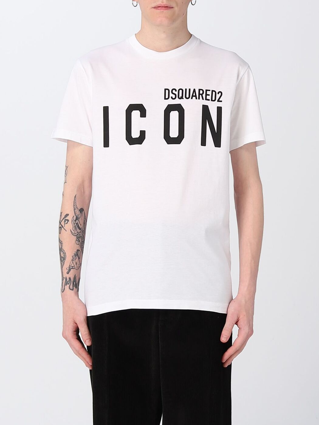 DSQUARED2 ディースクエアード ホワイト White Tシャツ メンズ 春夏2024 S79GC0003S23009 【関税・送料無料】【ラッピング無料】 gi