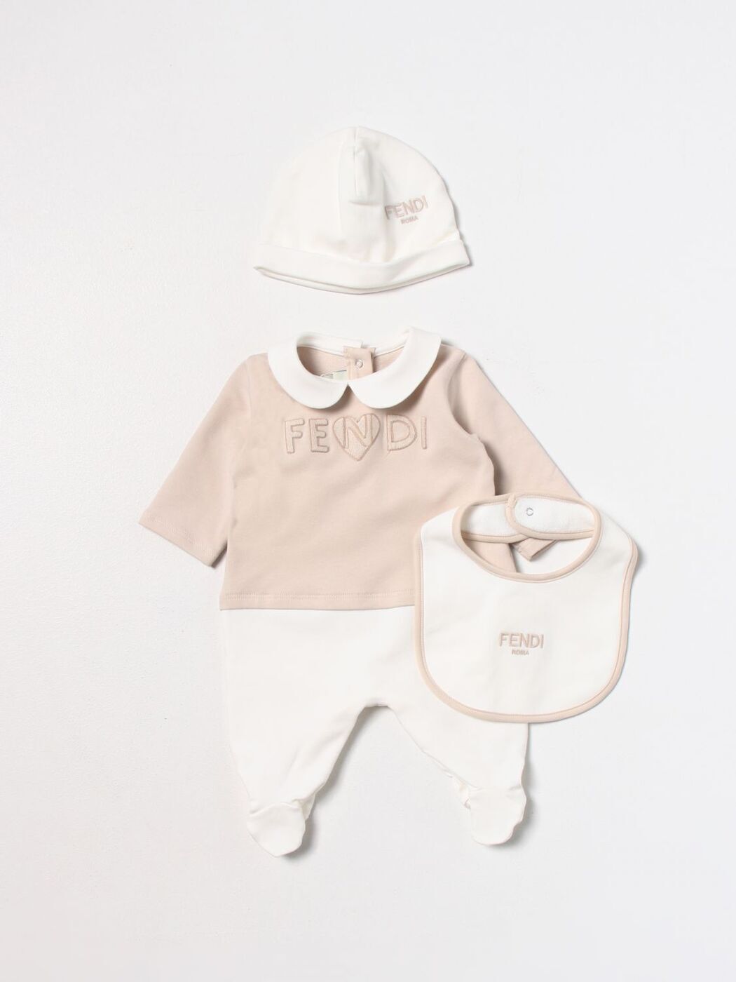 FENDI KIDS フェンディ ベージュ Beige ファッション小物 ベビーユニセックス 秋冬2023 BUK1038RA 【関税・送料無料】【ラッピング無料】 gi