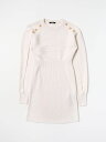 バルマン BALMAIN ロングドレス ドレス ガールズ Long dresses BT1B40W0113 Yellow Cream 関税 送料無料 ラッピング無料 2024AW gi