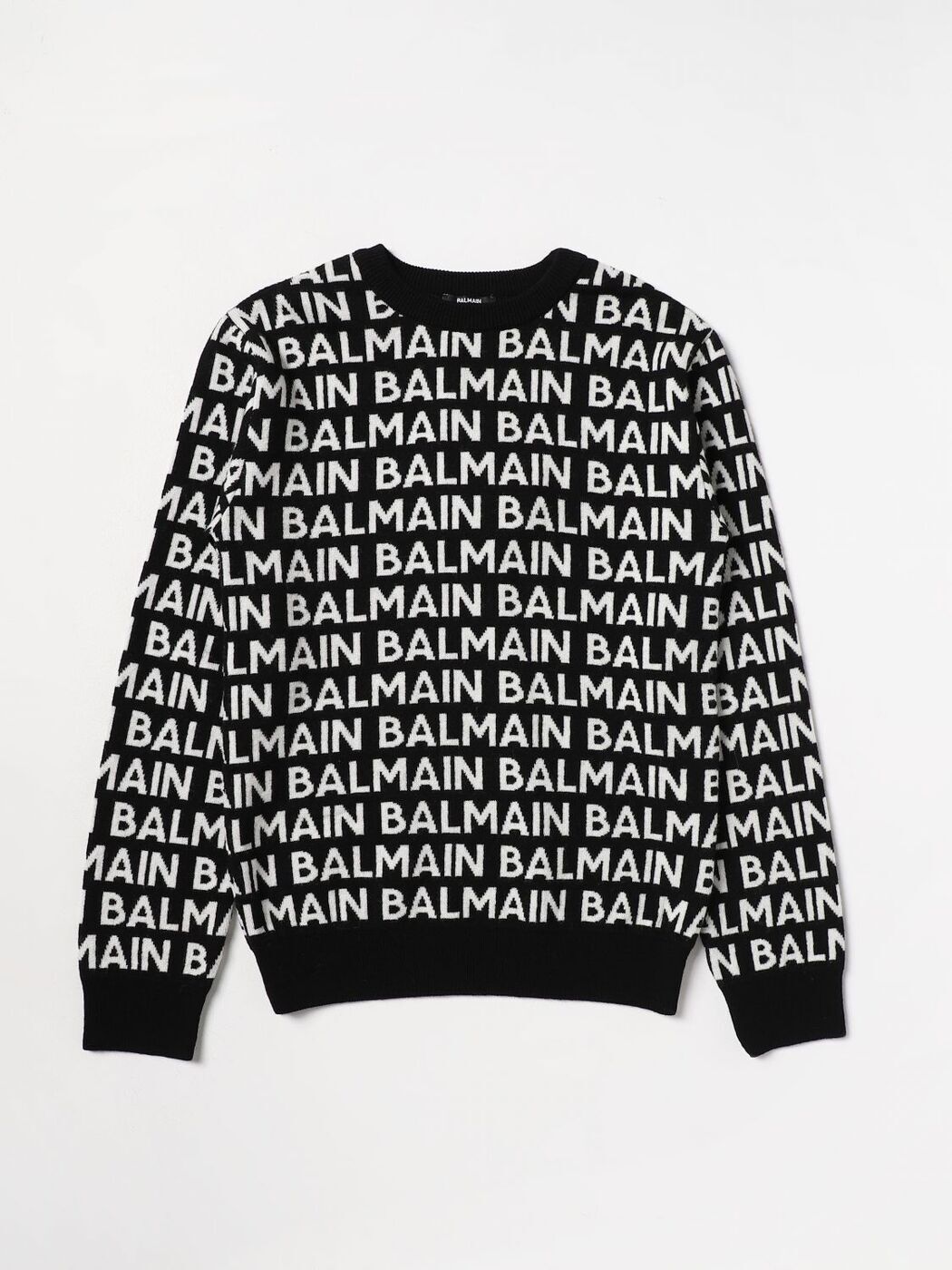 BALMAIN バルマン ブラック Black トレーナー ガールズ 秋冬2023 BT9P20W0101 【関税・送料無料】【ラッピング無料】 gi