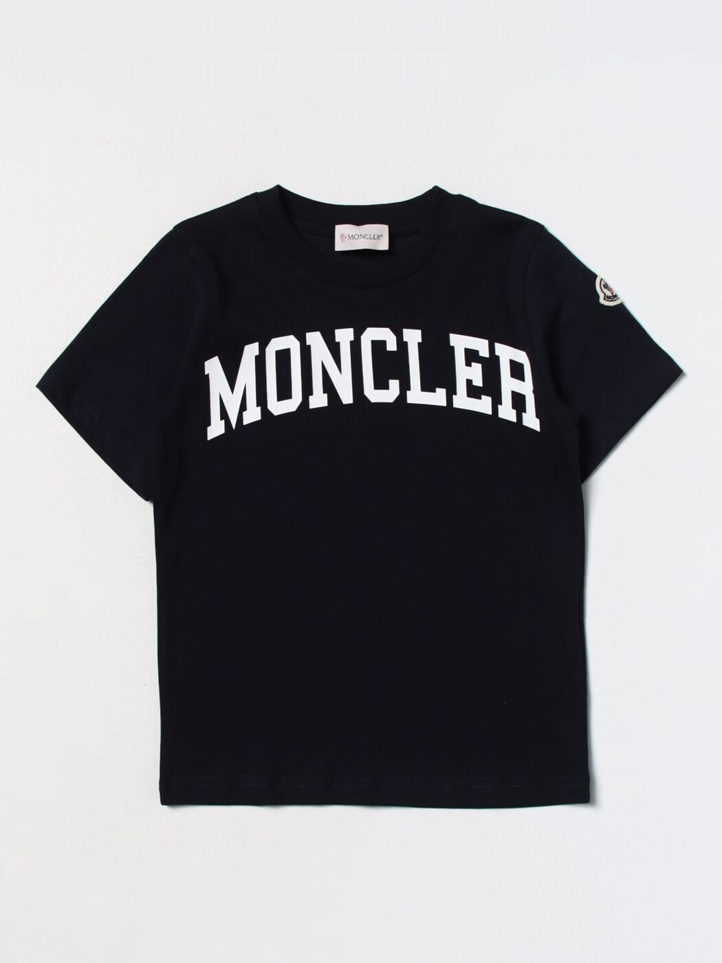 MONCLER モンクレール ブルー Blue Tシャツ ボーイズ 秋冬2023 8C0000283907 【関税・送料無料】【ラッピング無料】 gi