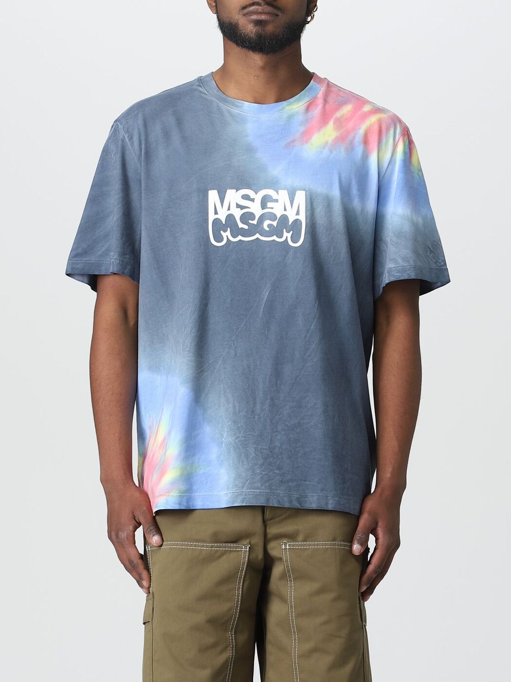 MSGM エムエスジーエム マルチカラー Multicolor Tシャツ メンズ 春夏2023 3440MM107237090 【関税・送料無料】【ラッピング無料】 gi