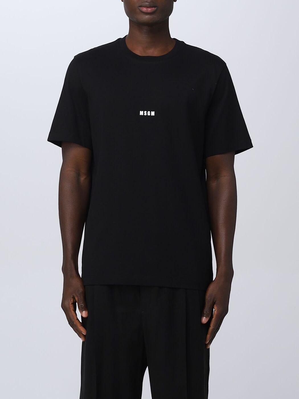 MSGM エムエスジーエム ブラック Black Tシャツ メンズ 春夏2024 2000MM500200002 【関税・送料無料】【ラッピング無料】 gi