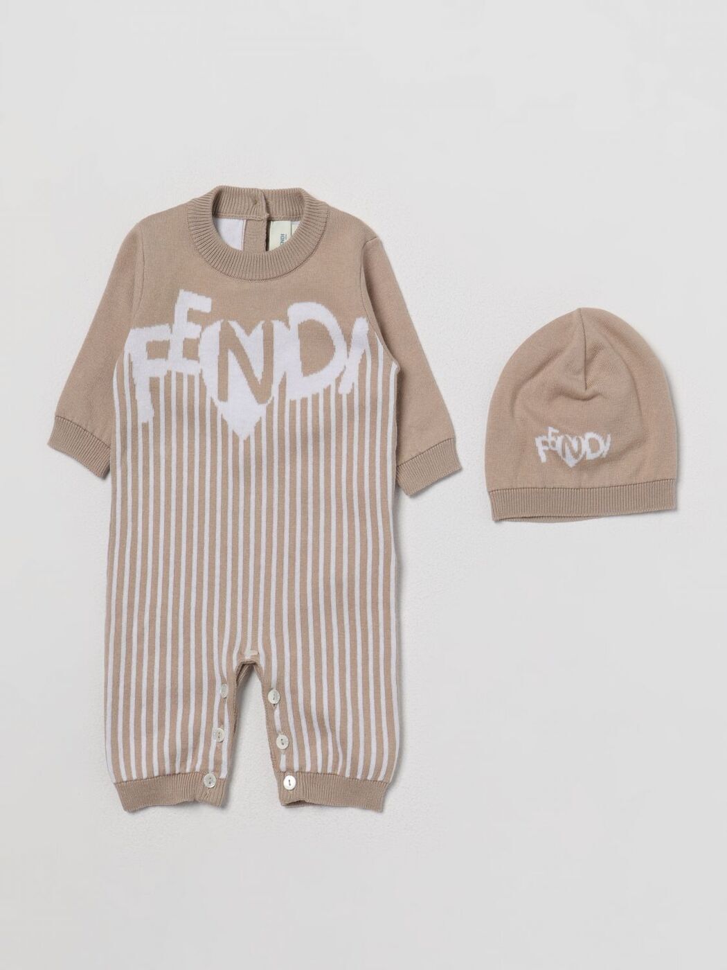 ꥯݥ桪 FENDI KIDS եǥ ١ Beige եåʪ ٥ӡ˥å 2023 BUG134AMJ6 ڴǡ̵ۡڥåԥ̵ gi