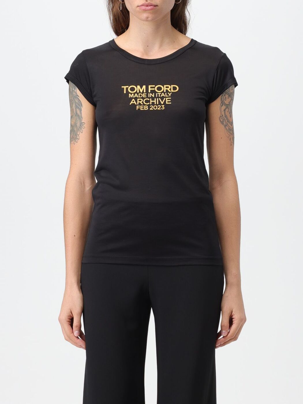 ȥ ե TOM FORD ݥ T ǥ ֥å T-shirts and polo shirts TSJ559...