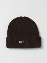 【15,000円以上1,000円OFF!!】 OBEY オベイ ブラウン Brown 帽子 メンズ 秋冬2023 100030163 【関税・送料無料】【ラッピング無料】 gi