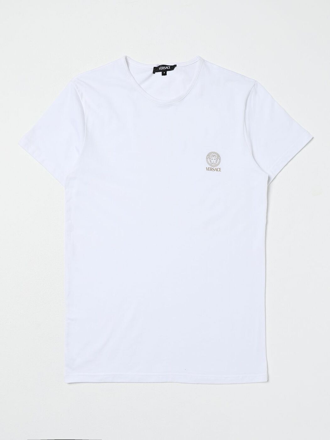 VERSACE ヴェルサーチ ホワイト White Tシャツ メンズ 春夏2024 AUU010051A10011 【関税・送料無料】【ラッピング無料】 gi