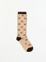 GUCCI グッチ ベージュ Beige ソックス ガールズ 春夏2024 5035094K541 【関税・送料無料】【ラッピング無料】 gi