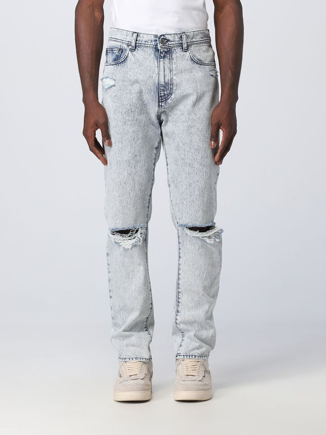 MSGM エムエスジーエム ブルー Denim デニム メンズ 春夏2023 3440MP54LM237286 【関税・送料無料】【ラッピング無料】 gi