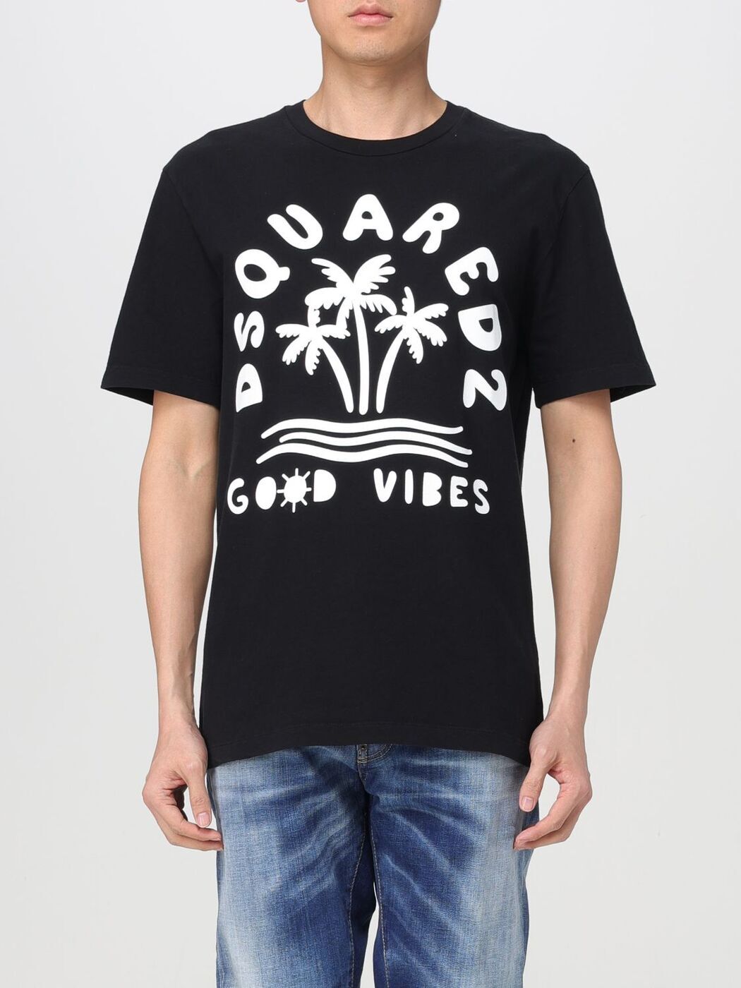 DSQUARED2 ディースクエアード ブラック Black Tシャツ メンズ 春夏2024 S71GD1386S22507 【関税・送料無料】【ラッピング無料】 gi