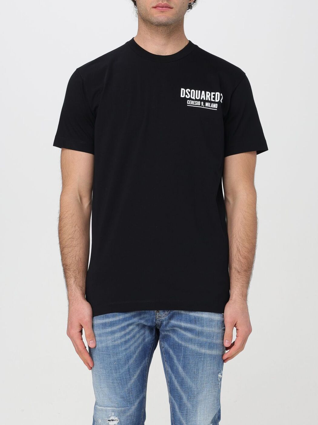 DSQUARED2 ディースクエアード ブラック Black Tシャツ メンズ 春夏2024 S71GD1116D20014 【関税・送料無料】【ラッピング無料】 gi