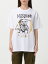 MOSCHINO COUTURE モスキーノクチュール ホワイト White Tシャツ レディース 春夏2024 07050441 【関税..