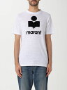 【0の付く日ポイント4倍】 ISABEL MARANT イザベルマラン ホワイト White Tシャツ メンズ 春夏2024 TS0045HAB1N22H 【関税・送料無料】【ラッピング無料】 gi