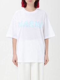 【0の付く日ポイント4倍】 MARNI マルニ ホワイト White Tシャツ レディース 春夏2024 THJET49EPHUSCS11 【関税・送料無料】【ラッピング無料】 gi