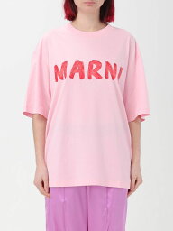 【0の付く日ポイント4倍】 MARNI マルニ ピンク Pink Tシャツ レディース 春夏2024 THJET49EPHUSCS11 【関税・送料無料】【ラッピング無料】 gi