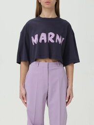 【0の付く日ポイント4倍】 MARNI マルニ ブルー Blue Tシャツ レディース 春夏2024 THJE0301P1USCS11 【関税・送料無料】【ラッピング無料】 gi