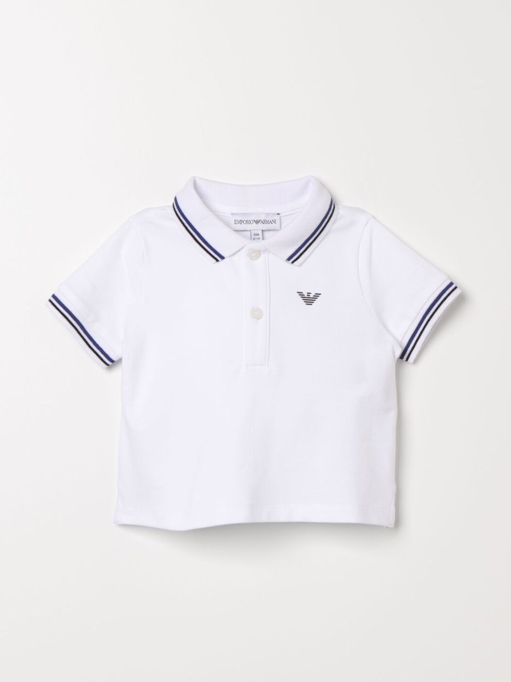 アルマーニベビー　ベビー服 【本日5の付く日ポイント4倍!】 EMPORIO ARMANI KIDS エンポリオ・アルマーニキッズ ホワイト White トップス ベビーユニセックス 春夏2024 8NHFB31JPTZ 【関税・送料無料】【ラッピング無料】 gi