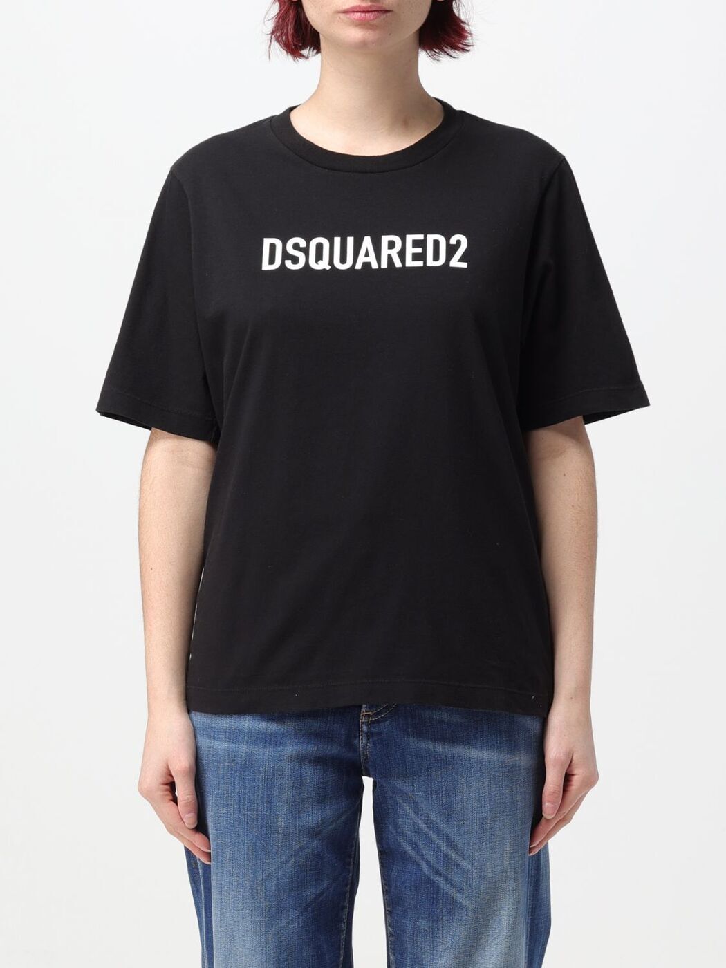 DSQUARED2 ディースクエアード ブラック Black Tシャツ レディース 春夏2024 S75GD0283D20004 【関税・送料無料】【ラッピング無料】 gi