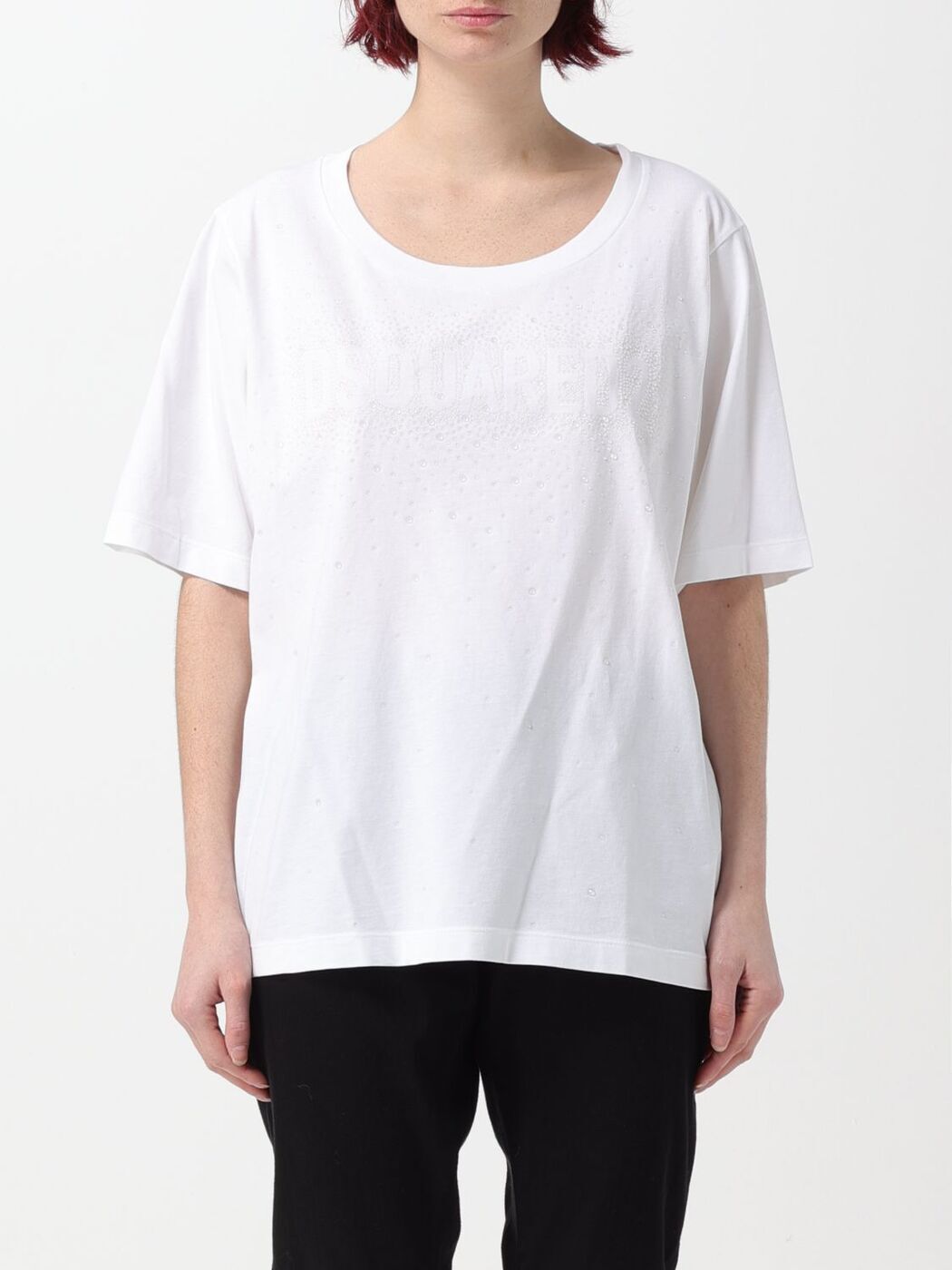 DSQUARED2 ディースクエアード ホワイト White Tシャツ レディース 春夏2024 S72GD0531S24662 【関税・送料無料】【ラッピング無料】 gi