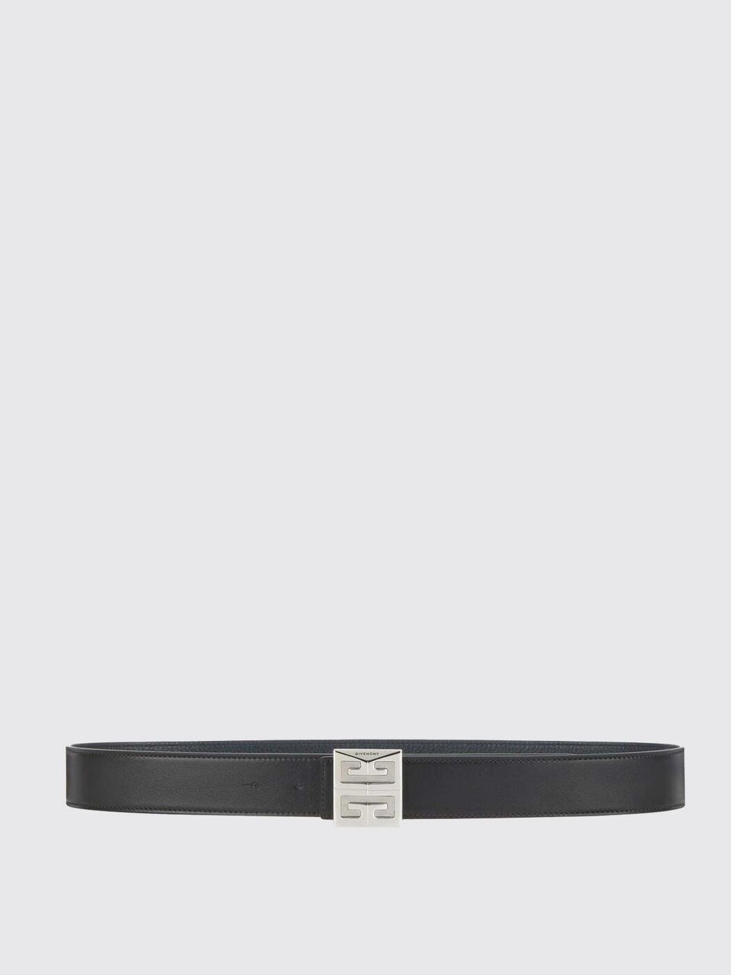 Givenchy 4G Logo Belt Reversible Black Snakeskin Patent
