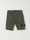 【15,000円以上1,000円OFF!!】 STONE ISLAND JUNIOR ストーン アイランド グリーン Green ショーツ ボーイズ 春夏2024 L0210 【関税・送料無料】【ラッピング無料】 gi