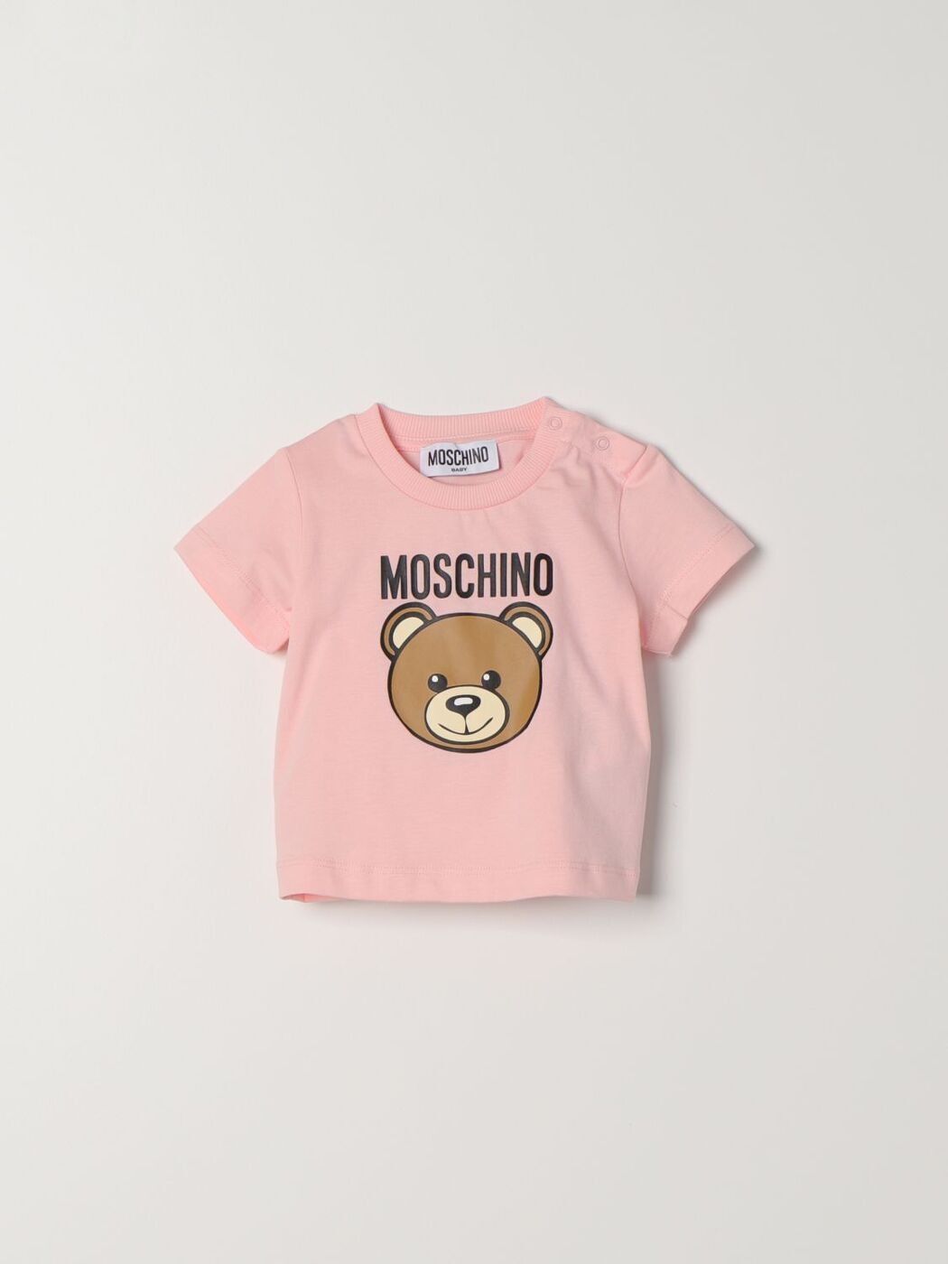 MOSCHINO モスキーノ ピンク Pink トップス ベビーユニセックス 春夏2024 MUM03YLAA02 【関税・送料無料】【ラッピング無料】 gi